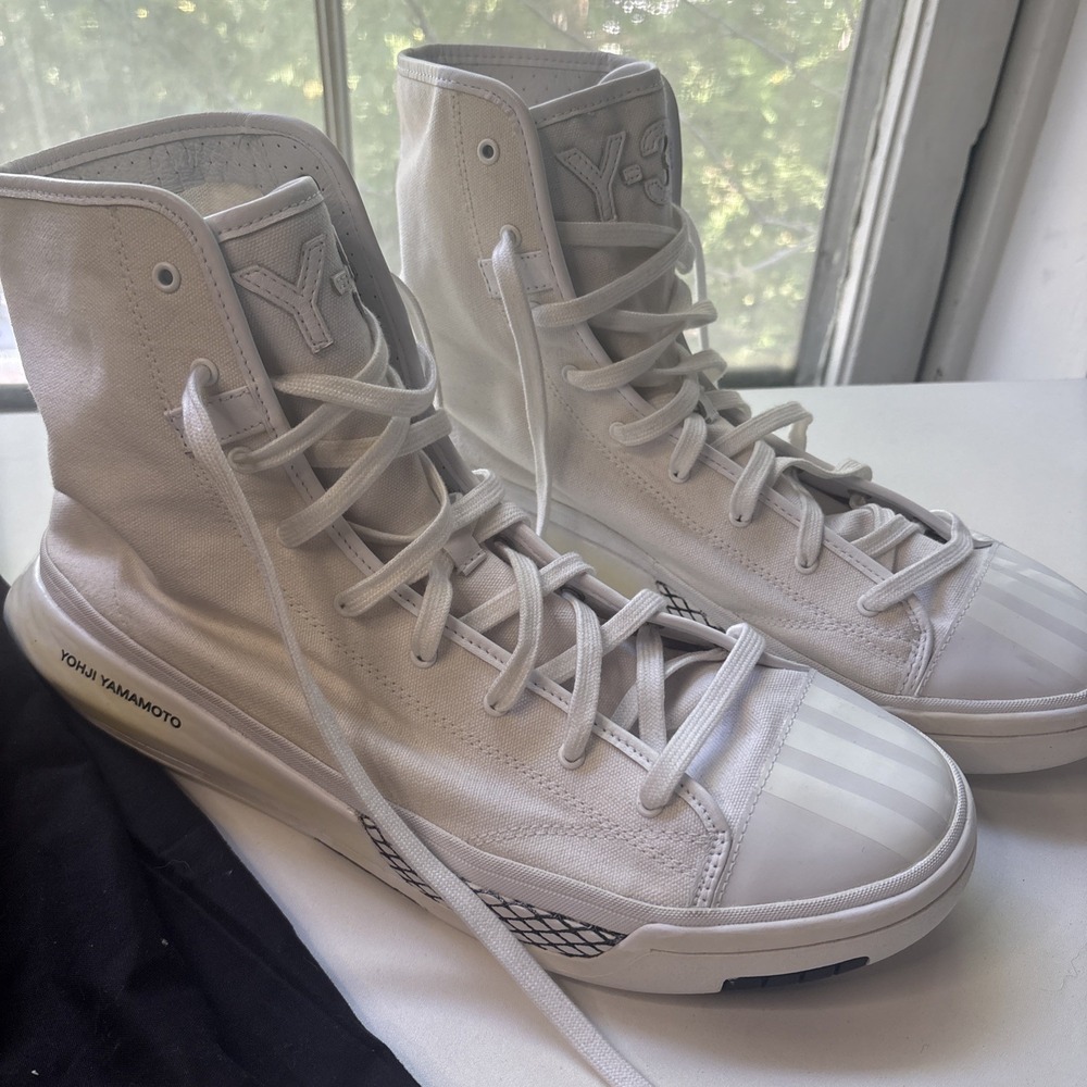Adidas Y3 Neo Classic High White High Top Yohji Yamamoto Size 12